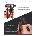 thumbnail image 6 of Grip Strength Trainer Adjustable Distance/Resistance 20-260LBSes, Ergonomic Non-Slip Rubber Hand Gripper, Double Spring, 6 of 6