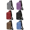 thumbnail image 2 of Men's Sling Bag Splash-proof USB Port Reflective Strip Chest Bag Sling Backpack, 2 of 10