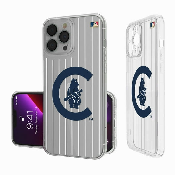 Chicago Cubs 1911-1912 Cooperstown Pinstripe iPhone Clear Case