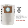 thumbnail image 2 of 5 Pack Dust Bags For Shop-vac Ridgid 5-8 Gallon Vacuum 9066100, 2 of 5