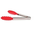 thumbnail image 6 of Silicone Cooking Salad Stainless Steel Handle Serving BBQ Tongs Kitchen Utensil, 6 of 7