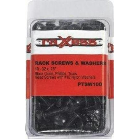 100PK PHILLIPS TRUSS SCREWS W/ WASHER