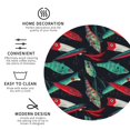 thumbnail image 3 of KLL Fishing Lure Print Drink Coasters Set of 4,PU Leather Absorbent Coasters Set Decorative Coffee Cup Coasters Housewarming Gift for Home Decor-Round Shape, 3 of 6
