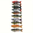 thumbnail image 4 of 10PCS Multi Jointed Fishing Lures Wobblers Swimbait Hard Bait Tackle, 4 of 11
