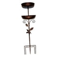 thumbnail image 4 of Comedero para pájaros con dos cuencos, estación de alimentación, regalo, comedero para pájaros con estaca para cerca de patio, decoración de patio, 4 of 8