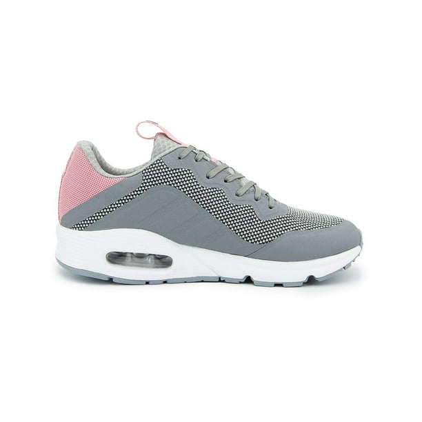 Tenis Pirma Para Mujer Running Valvula De Aire Gris Rosa gris 25 Walmart en linea