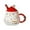 A, variant on Snowman Ceramic Mug with Lid and Spoon Set, Festive Ceramic Coffee Cup Large Capacity Cartoon Novelty Coffee Mugs for Students Holiday Cheer Hot Drink Cup, Gift for Adults Kids Men Women