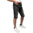 thumbnail image 4 of RAW X Men's Distressed Denim Shorts, Black Wash, 34, 4 of 7