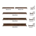 thumbnail image 4 of Giftgarden 36 Inch Large Floating Shelves for Wall Set of 5, Brown Picture Ledge, Wall Shelf for Bathroom, Bedroom, Kitchen, Living Room Storage and Decoration,, 4 of 6