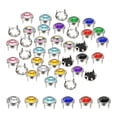 thumbnail image 1 of Uxcell Rhinestone Studs, Rhinestone Claw Beads Nailhead Crystal Claw Rivets Punk Spikes Decorative Round Rivet Multicolor 8 mm, 1 of 7