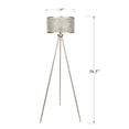 thumbnail image 5 of 58.5" Gold Plated Floor Lamp w/ Tripod Base Design & Crystalline Metal Shade, 5 of 5