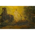 thumbnail image 2 of Árpád Feszty 18x13 Black Ornate Wood Framed Double Matted Museum Art Print Titled - Conversion of Paul (1900), 2 of 5