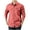 Red, variant on Men's Cotton Button Down Shirts Jackets Casual Long Sleeve Shacket Lightweight Overshirts with Flap Pockets Beige