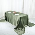 thumbnail image 3 of BalsaCircle 90" x 156" Satin Rectangular Tablecloth Eucalyptus Sage Green, 3 of 8