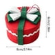 thumbnail image 3 of Colgante de adorno navideño con decoración colgante de tela roja | Diseño de mini cajas regalo | Decoración de puertas de puertas de árbol para hogar reutilizable y duradera de 8x8x6cm | 1 pieza, 3 of 9