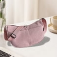 thumbnail image 3 of Bolso bandolera de franela para mujer Bolso bandolera de hombro casual lavable Regalo navideño portátil 30 cm x 20 cm Negro, 3 of 5