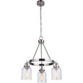 thumbnail image 2 of 53623-BNK-Craftmade Lighting-Foxwood - Three Light Chandelier - 21.75 inches wide by 24.37 inches high-Brushed Polished Nickel Finish    -Traditional, 2 of 2