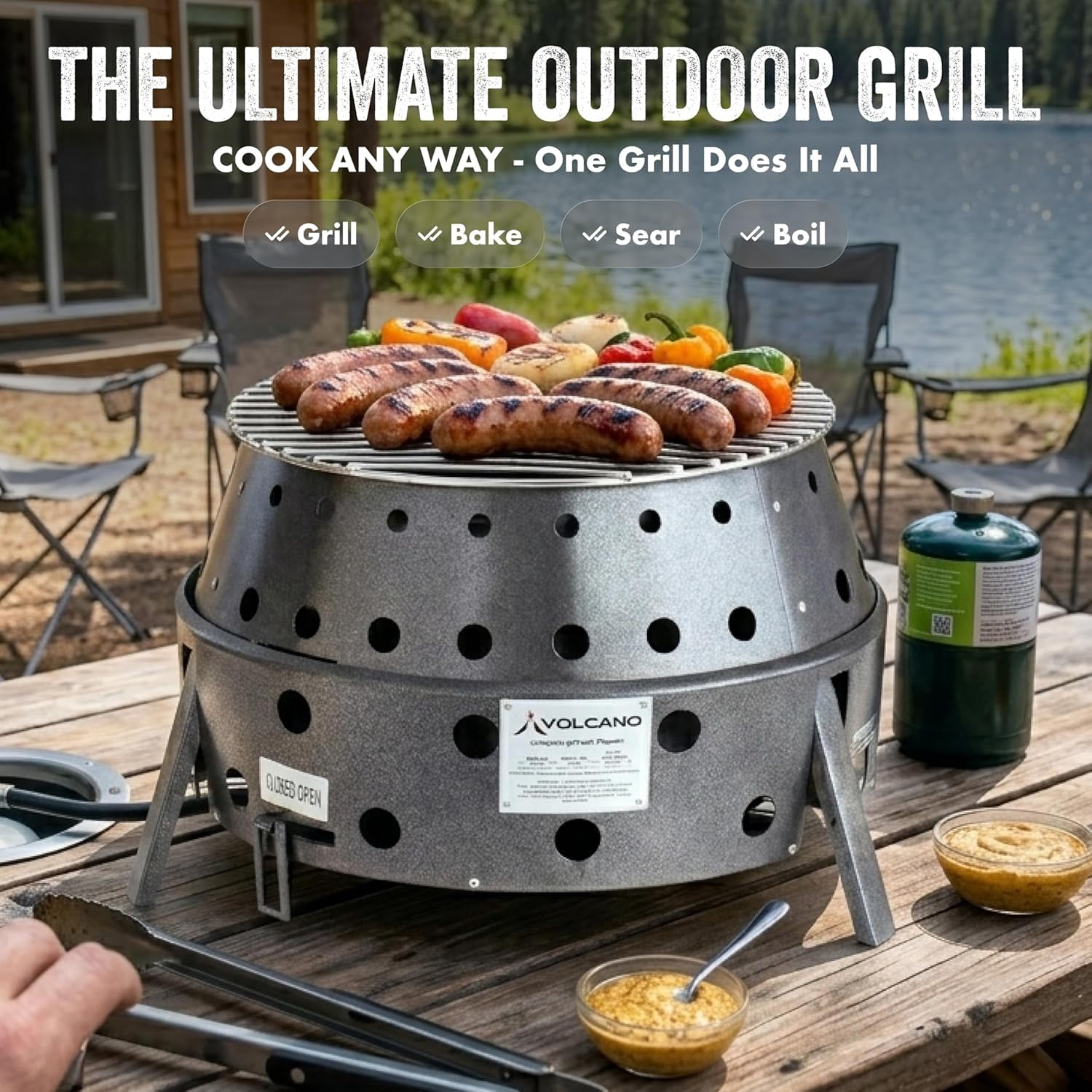 Volcano 2 Collapsible Stove/Grill 20-200