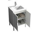 thumbnail image 4 of Tennant Brand 24" Modern White Bathroom Vanity with White Acrylic Top, 4 of 4
