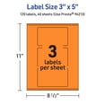 thumbnail image 6 of Avery Printable Rectangle Labels, Bright Orange, 3" x 5", 120ct, 6 of 11