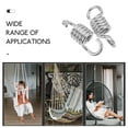 thumbnail image 2 of Miangastore Heavy Duty Swing Springs Set for Outdoor Hanging Chair Hammock Silver 2PCS 7.87 Inches, 2 of 9