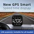 thumbnail image 4 of SPRING Car HUD GPS Head Up Display Speedometer Odometer Car Digital Speed KMH for MPH Green, 4 of 8