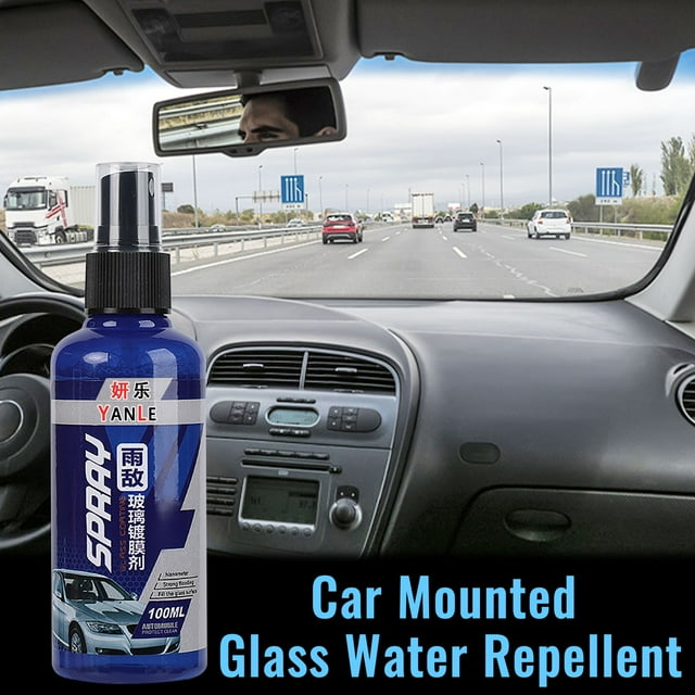 Kit de pulidor hidrofóbico para coches y repelente de lluvia 100ml • Fórmula de cera de carnauba • Aplicación sin marcas • Incluye pulidor y removedor