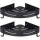 thumbnail image 1 of 26-27 Shower Shelf Corner Shelf Shower Basket Drilling-free Shower Shelves For Bathroom, Space Aluminum, Matte Finish, Bathroom Shelf, 2-piece Black, 1 of 5