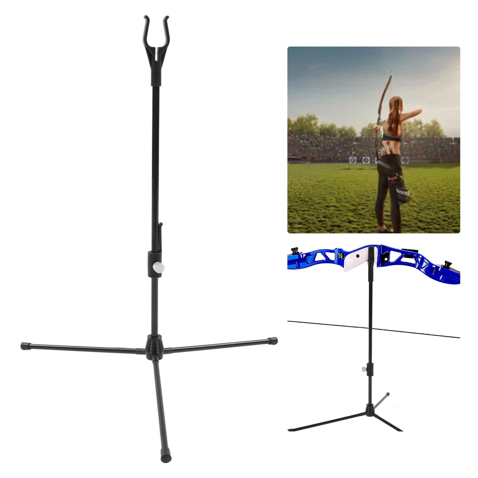 Recurve Bow Stand Glass Fiber Rod Archery Bow Holder Rack Ultralight