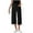 Black, variant on Workout Capris Women New Womens Capris Pants Sports Casual High Waisted Loose Yoga Capris 2025 Summer Fashion Trendy Pants Black L
