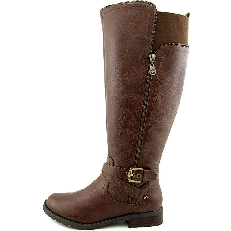 GUESS Womens Halsey Wide Calf Closed Toe Knee High Fashion Boots