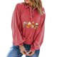 thumbnail image 4 of Moda mujer Casual sólido cuello vuelto manga larga botón suelta otoño blusa Tops Pompotops FGAJ21834, 4 of 8