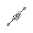 thumbnail image 4 of Luxe Modz 14G Industrial Barbell Surgical Steel Scaffold Ear Barbell Ring Piercing Jewelry Men Women, 4 of 13
