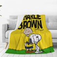 thumbnail image 4 of Manta de Snoopy y Charlie Brown, eres un buen hombre, mantas de franela para viajes y oficina, mantas para sofá cama, colcha cálida, idea de regalo, 4 of 4