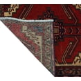 thumbnail image 3 of Vintage Trudy Red/Brown Runner, 3'6" x 9'9", 3 of 6