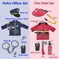 thumbnail image 4 of Toptie 4 Sets Kids Costumes w/ Storage Box for Age 3-7, Kids Dress Up Uniforms Fireman Doctor Police Surgeon, 4 of 6
