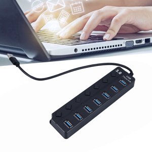 USB Hub, Efficient Expansion USB Extender Lightweight 7 Ports  for Mobile Devices