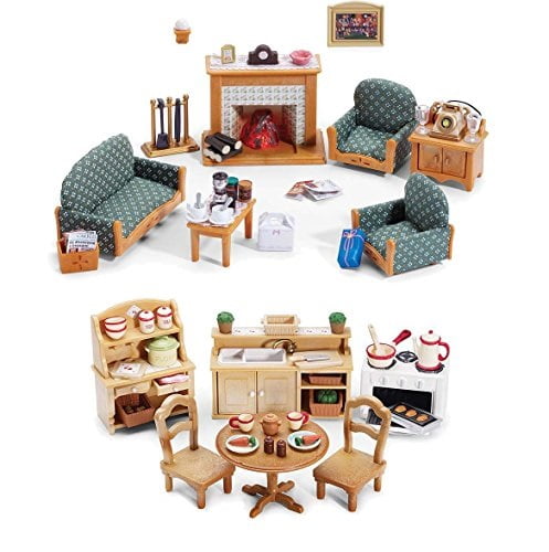 calico critters deluxe living room set