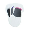 thumbnail image 1 of MeMoi Ultra Invisible Cotton Sneaker Sock Liners With Contrast Heel 3-Pack - Womens - Female, 1 of 1