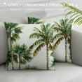 thumbnail image 3 of Creowell Throw Pillow Covers  Modern Tropical Palm Trees Home Decor Pillowcase Cushion Case Lumbar Pillow Cover for Couch Bed Sofa White, 3 of 5