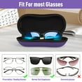 thumbnail image 4 of Fintie Sunglasses Case, Hard EVA Shell Shockproof Sport Glasses Case with Metal Carabiner Travel Zipper Eyeglasses Case, Voilet, 4 of 7