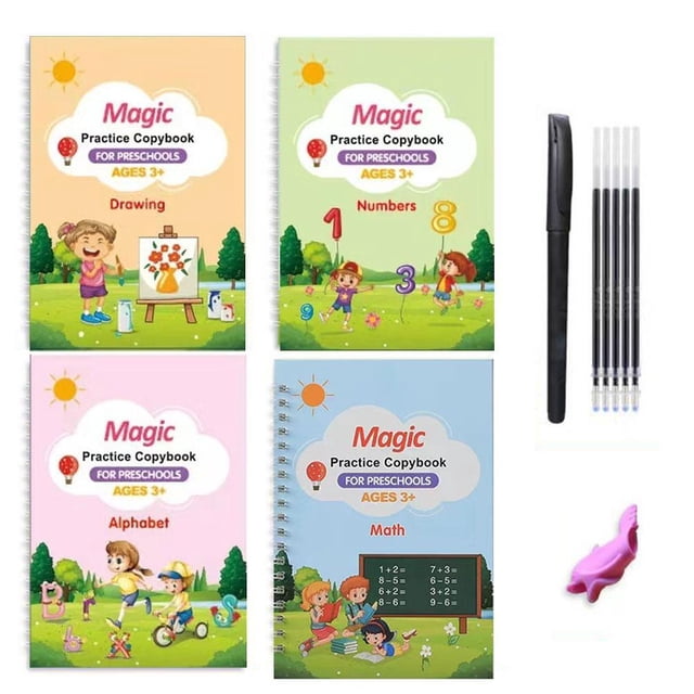 New Groovd Magic Copybook Grooved Children's Handwriting Book Set Gift