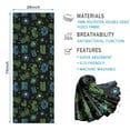 thumbnail image 2 of Neon Games Element Black Pattern Hot Yoga Mat Towel Non Slip for Hot Yoga - Quick-Drying Yoga Mat Cover with 4 Corner Pockets with Travel Bag - Hot Yoga Towel Non Slip 70"x26", 2 of 6