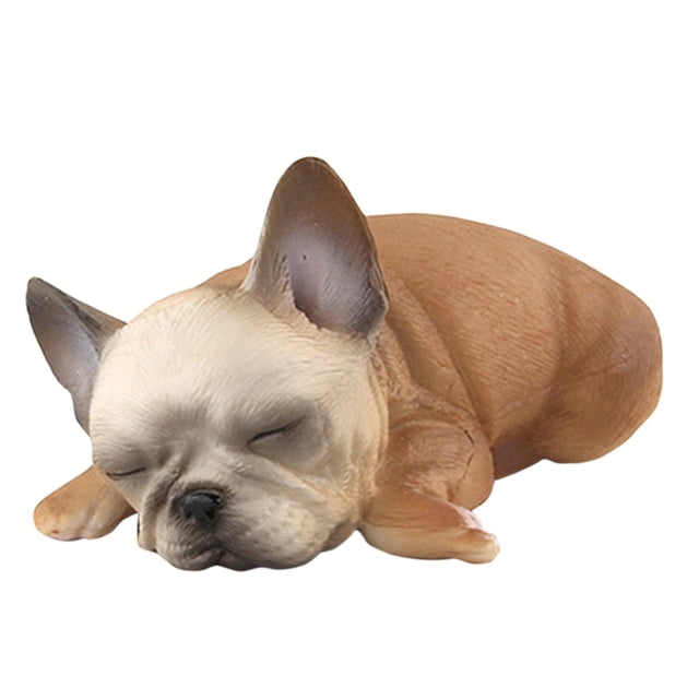 Dog Statue Plastic Puppy Doll Hand-painted Simulation Dog Animal Exquisite Gift