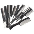 thumbnail image 1 of Jinsinto 10PCS Coiffeurs Peigne de Style Professionnel Ensemble de Variété Pack Idéal pour Tous les Types de Cheveux et Styles, 1 of 5