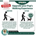 thumbnail image 3 of Sporn Easy-Fit Mesh Dog Harness Large Sized Dog, Turquoise Soft Fabric Nylon No Choke Dog Harness Large Size Dog Walking Harness, 3 of 7