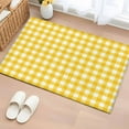 thumbnail image 2 of Yellow 2'x3' Washable Rug, Country French Rustic Buffalo Plaid Modern Art Non-Slip Soft Doormat Area Rugs for Entrance Bathroom Bedsides, Carpet for Kitchen Bedroom, Entryway Floor Mat, 2 of 9