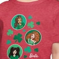 thumbnail image 3 of Barbie - St. Paddys Collage - Toddler And Youth Girls Short Sleeve Graphic T-Shirt, 3 of 5