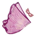 thumbnail image 3 of Mariposa Fairy Wing Cape Costume Photo Prop Cherub Elf Accesorio Dress up Shawl para Festival Halloween Birthday Stage Performance , Hugo Ala de vestuario, 3 of 8