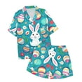 thumbnail image 3 of WEAIXIMIUNG Ensemble de Pyjama Mode pour Enfants Imprimé Boutonné Col à Revers Manches Courtes Shorts 150, 3 of 5